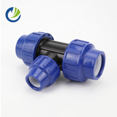 PP compression pipe fitting water fluid quick elbow tee reducer pipe fitting